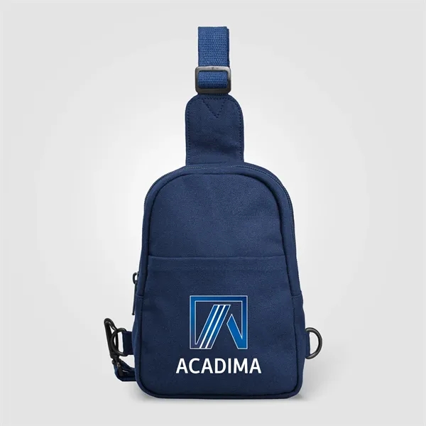 Canyon 12oz. Recycled Cotton Adjustable Strap Crossbody Bag - Canyon 12oz. Recycled Cotton Adjustable Strap Crossbody Bag - Image 3 of 8