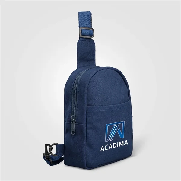 Canyon 12oz. Recycled Cotton Adjustable Strap Crossbody Bag - Canyon 12oz. Recycled Cotton Adjustable Strap Crossbody Bag - Image 4 of 8