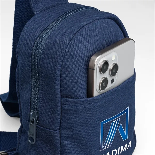 Canyon 12oz. Recycled Cotton Adjustable Strap Crossbody Bag - Canyon 12oz. Recycled Cotton Adjustable Strap Crossbody Bag - Image 5 of 8