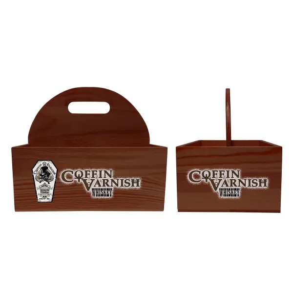 Black Wood Table Caddy - Black Wood Table Caddy - Image 3 of 3