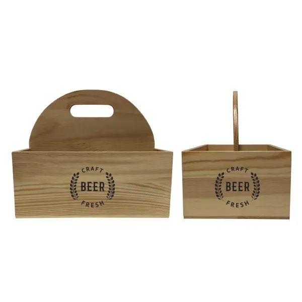 Cherry Wood Table Caddy - Cherry Wood Table Caddy - Image 2 of 3