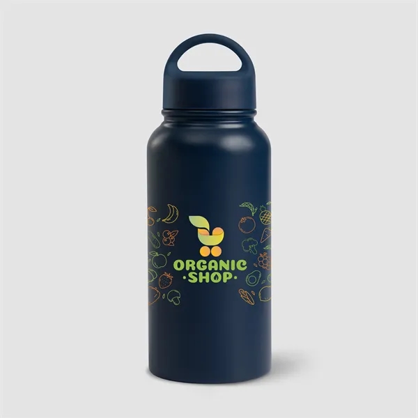 31oz. Double Wall Recycled Stainless Steel Bottle- Color Jet - 31oz. Double Wall Recycled Stainless Steel Bottle- Color Jet - Image 3 of 8
