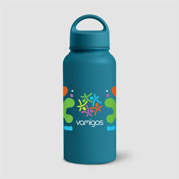 31oz. Double Wall Recycled Stainless Steel Bottle- Color Jet - 31oz. Double Wall Recycled Stainless Steel Bottle- Color Jet - Image 4 of 8