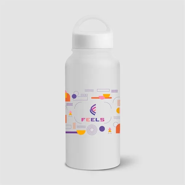 31oz. Double Wall Recycled Stainless Steel Bottle- Color Jet - 31oz. Double Wall Recycled Stainless Steel Bottle- Color Jet - Image 5 of 8