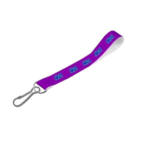 Custom Dye Sub Satin Wrist Phone Strap Single Sided Print - Custom Dye Sub Satin Wrist Phone Strap Single Sided Print - Image 3 of 3