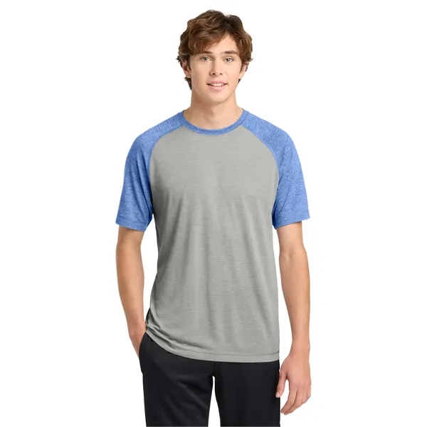 Sport-Tek PosiCharge Tri-Blend Wicking Raglan Tee. - Sport-Tek PosiCharge Tri-Blend Wicking Raglan Tee. - Image 58 of 64