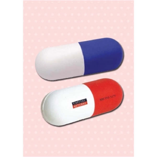 Pill Capsule Shaped Stress Ball - Pill Capsule Shaped Stress Ball - Image 0 of 0