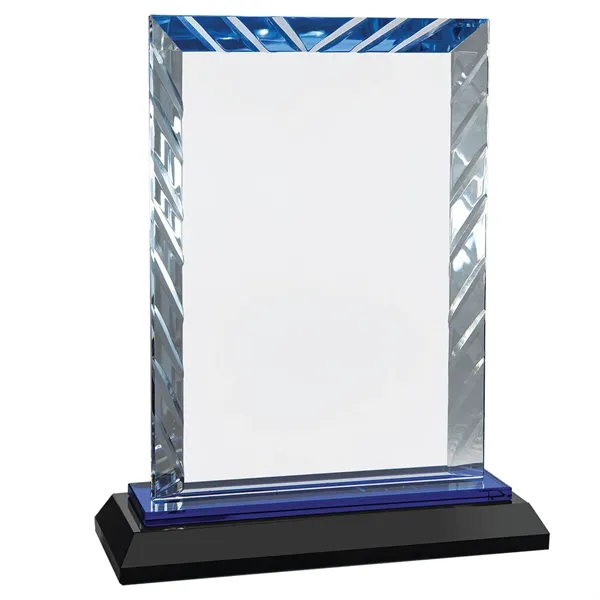7" Rectangle Accent Glass on Black Base - 7" Rectangle Accent Glass on Black Base - Image 3 of 3