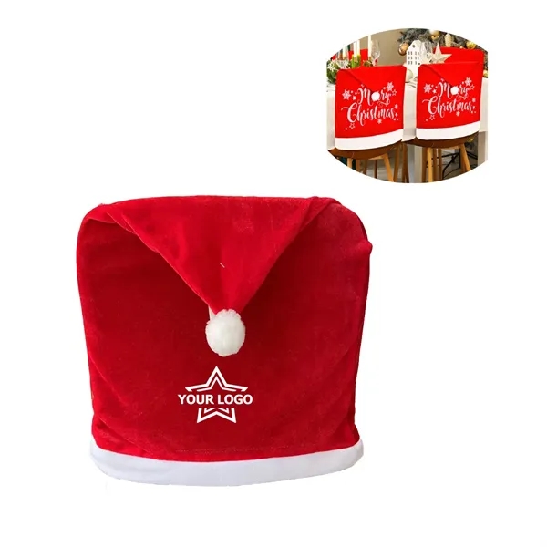 Christmas Chair Back Covers Red Hat Slipcovers - Christmas Chair Back Covers Red Hat Slipcovers - Image 0 of 2
