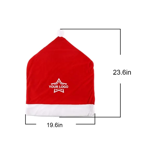 Christmas Chair Back Covers Red Hat Slipcovers - Christmas Chair Back Covers Red Hat Slipcovers - Image 1 of 2