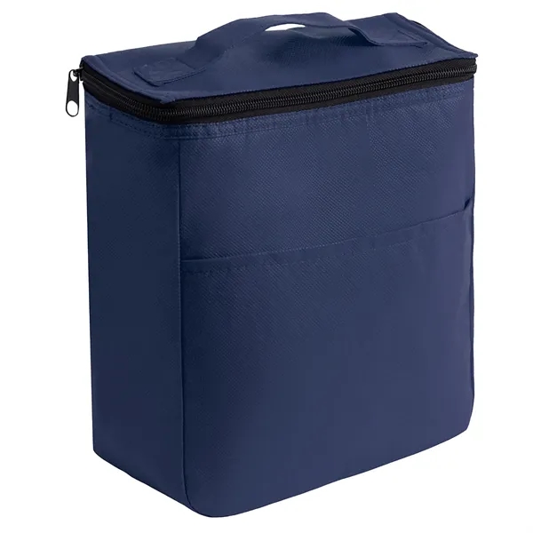 Non-woven Food Safe Foil Lining Lunch Bag w/ Zipper closure