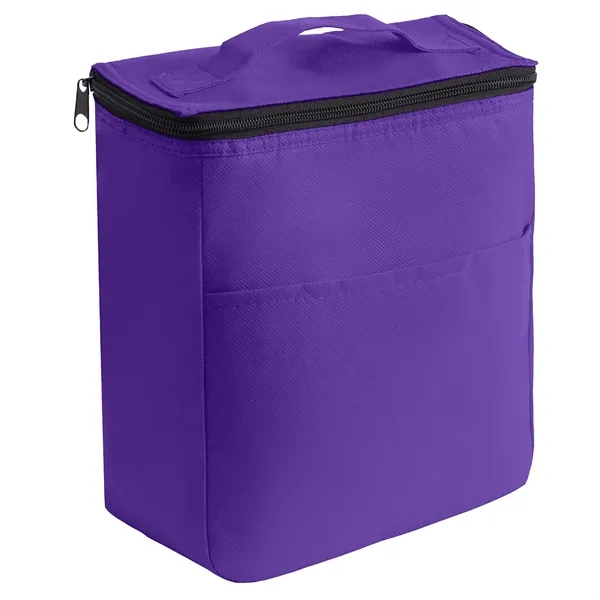 Non-woven Food Safe Foil Lining Lunch Bag w/ Zipper closure