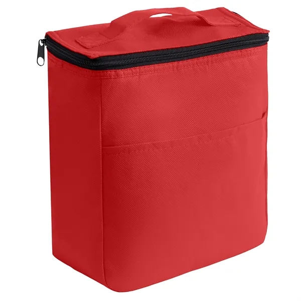 Non-woven Food Safe Foil Lining Lunch Bag w/ Zipper closure