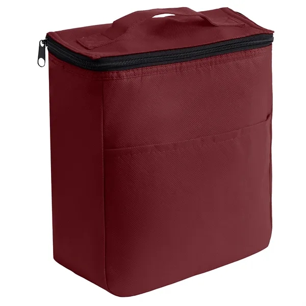 Non-woven Food Safe Foil Lining Lunch Bag w/ Zipper closure