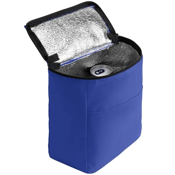 Non-woven Food Safe Foil Lining Lunch Bag w/ Zipper closure