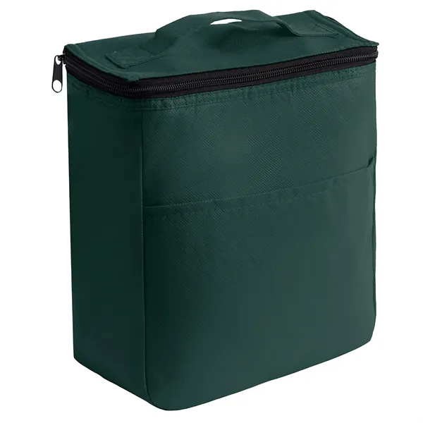 Non-woven Food Safe Foil Lining Lunch Bag w/ Zipper closure