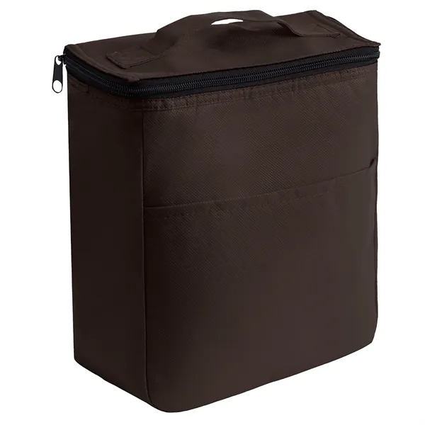 Non-woven Food Safe Foil Lining Lunch Bag w/ Zipper closure