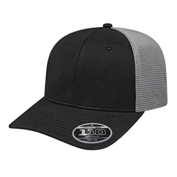 Jacquard Trucker Mesh Back Cap - Jacquard Trucker Mesh Back Cap - Image 4 of 4