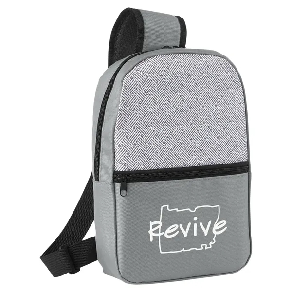 Patchwork Eco Friendly Crossbody Sling Bag - Patchwork Eco Friendly Crossbody Sling Bag - Image 6 of 15
