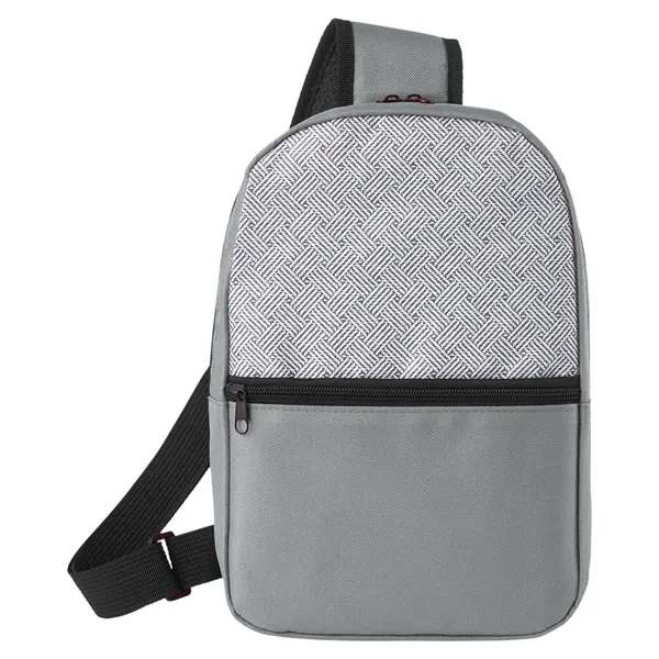 Patchwork Eco Friendly Crossbody Sling Bag - Patchwork Eco Friendly Crossbody Sling Bag - Image 7 of 15