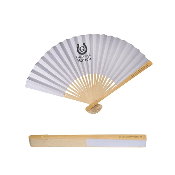 Bamboo Folding Handheld Fan - Bamboo Folding Handheld Fan - Image 0 of 1