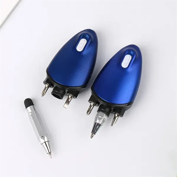 Retractable Shuttle Ballpoint LED Pen - Retractable Shuttle Ballpoint LED Pen - Image 3 of 5