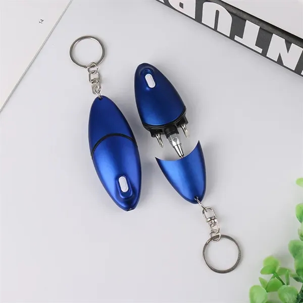 Retractable Shuttle Ballpoint LED Pen - Retractable Shuttle Ballpoint LED Pen - Image 5 of 5