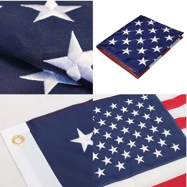Embroidered American Flag - Embroidered American Flag - Image 2 of 2