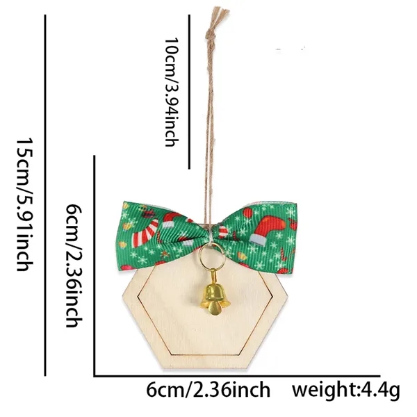 Christmas Wooden Message Board Pendant - Christmas Wooden Message Board Pendant - Image 2 of 6