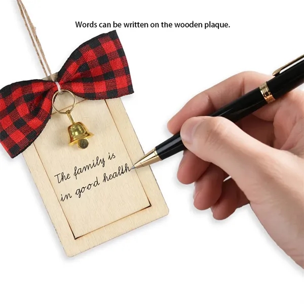 Christmas Wooden Message Board Pendant - Christmas Wooden Message Board Pendant - Image 4 of 6
