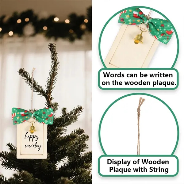 Christmas Wooden Message Board Pendant - Christmas Wooden Message Board Pendant - Image 6 of 6
