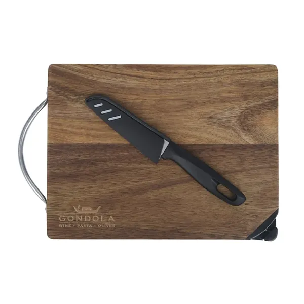 Gordon Acacia Wood Cutting Board & Knife Set - Gordon Acacia Wood Cutting Board & Knife Set - Image 1 of 1