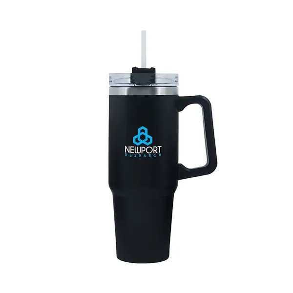 Lyon 30 oz. Double Wall Stainless Steel Travel Mug - Lyon 30 oz. Double Wall Stainless Steel Travel Mug - Image 2 of 7