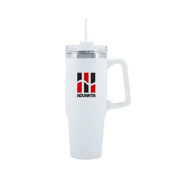 Lyon 30 oz. Double Wall Stainless Steel Travel Mug - Lyon 30 oz. Double Wall Stainless Steel Travel Mug - Image 6 of 7