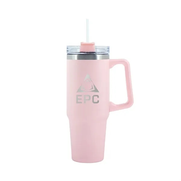 Lyon 30 oz. Double Wall Stainless Steel Travel Mug - Lyon 30 oz. Double Wall Stainless Steel Travel Mug - Image 7 of 7