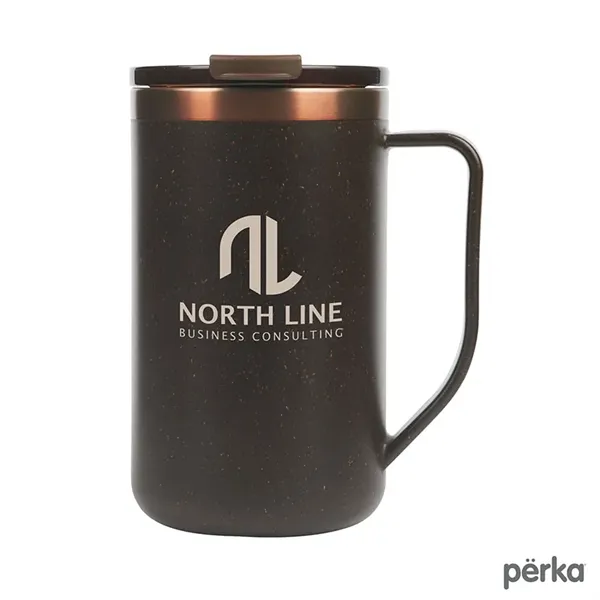 Perka® Guji 15 oz. Recycled Steel and Coffee Grounds Mug - Perka® Guji 15 oz. Recycled Steel and Coffee Grounds Mug - Image 2 of 15