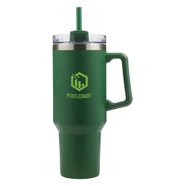 Lucas 40 oz. Double Wall, Stainless Steel Travel Mug - Lucas 40 oz. Double Wall, Stainless Steel Travel Mug - Image 2 of 11