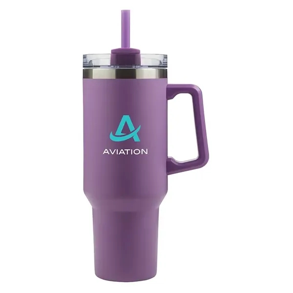 Lucas 40 oz. Double Wall, Stainless Steel Travel Mug - Lucas 40 oz. Double Wall, Stainless Steel Travel Mug - Image 5 of 11