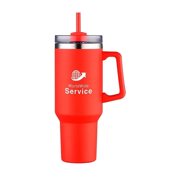 Lucas 40 oz. Double Wall, Stainless Steel Travel Mug - Lucas 40 oz. Double Wall, Stainless Steel Travel Mug - Image 6 of 11