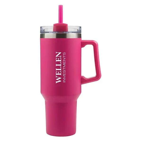 Lucas 40 oz. Double Wall, Stainless Steel Travel Mug - Lucas 40 oz. Double Wall, Stainless Steel Travel Mug - Image 10 of 11