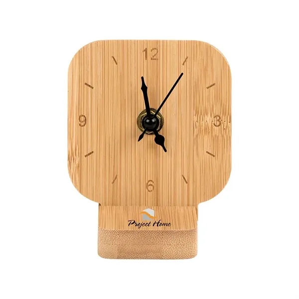 Cade Bamboo Desk Clock - Cade Bamboo Desk Clock - Image 1 of 8
