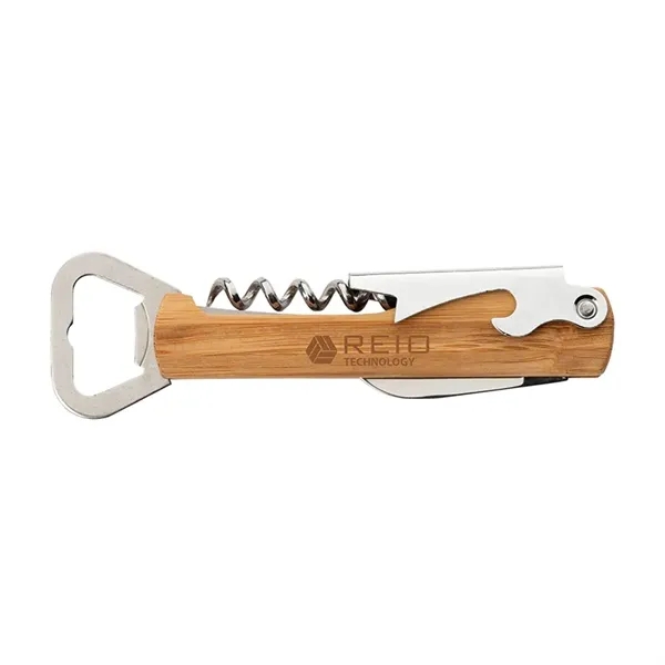 Custom Malbec Multi-Function Bamboo Bar Tool