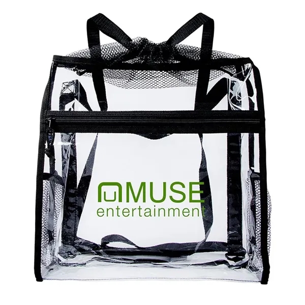 Ramsey Clear Drawstring Backpack