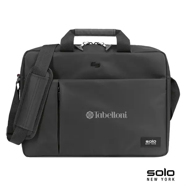 Custom Solo New York Lead Slim Briefcase