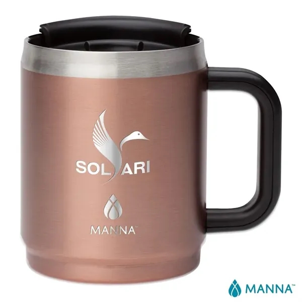 Custom Manna™ 14 oz. Boulder Stainless Steel Camping Mug w/ Handle