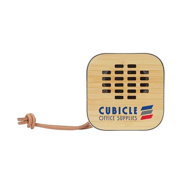 Custom Asher 3W Recycled Aluminum / Bamboo Wireless Speaker