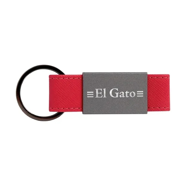 Boyd Aluminum & Leatherette Keyring - Boyd Aluminum & Leatherette Keyring - Image 5 of 9