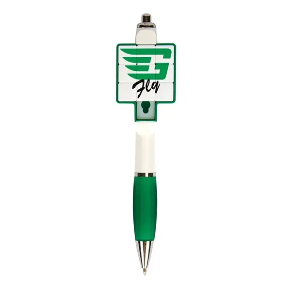 Puzzle Plunge-Action Ballpoint Pen - Puzzle Plunge-Action Ballpoint Pen - Image 1 of 5