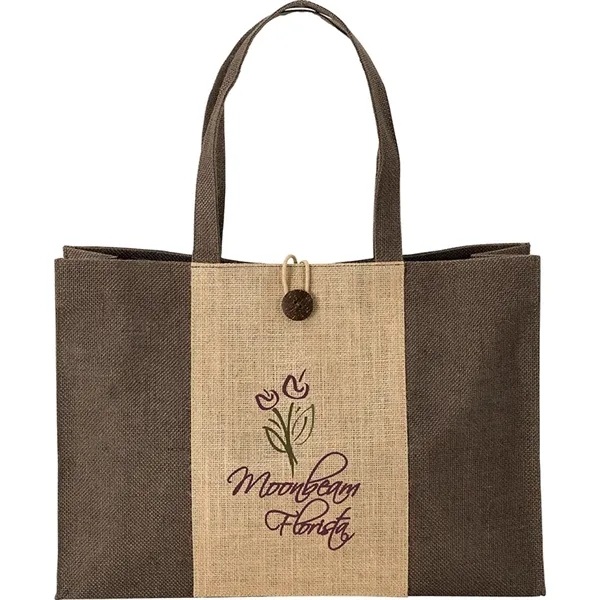 Charlotte Natural Jute Tote - Charlotte Natural Jute Tote - Image 1 of 2