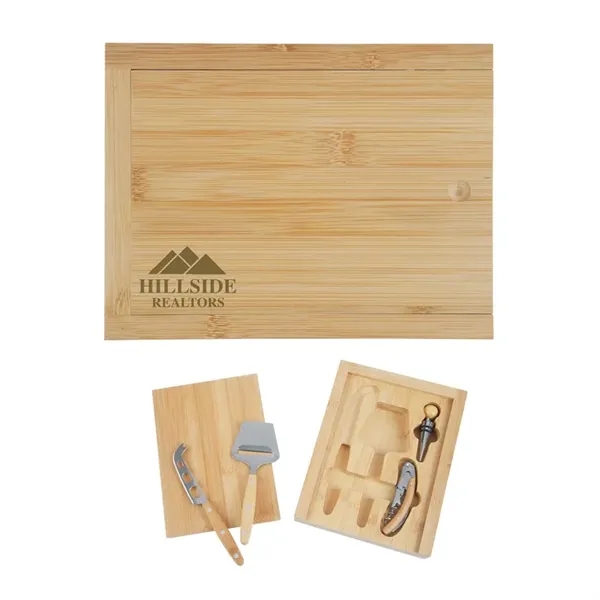 Laurelwood 4pc Cheese & Wine Tool Set - Laurelwood 4pc Cheese & Wine Tool Set - Image 0 of 0